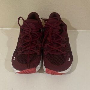 Nike Burgundy Sneakers with White Details